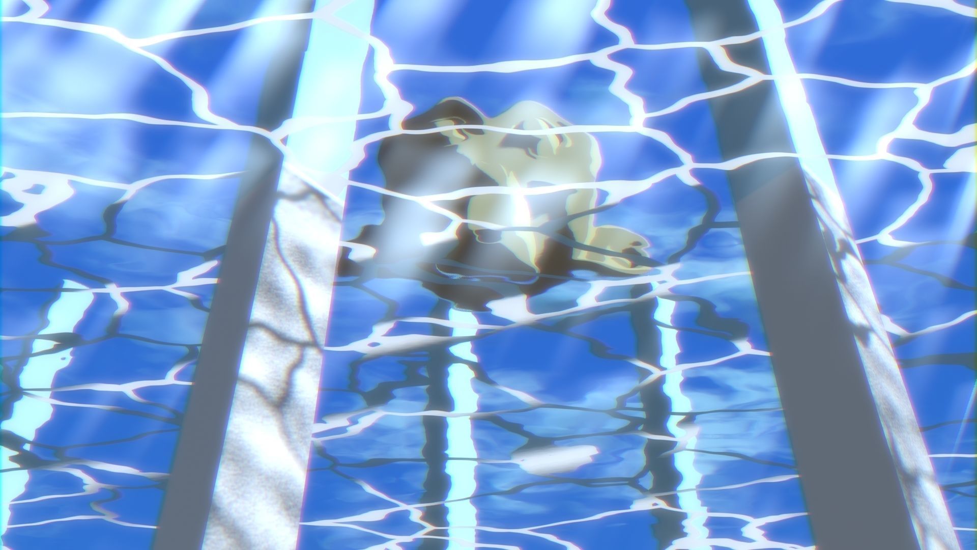 For Anime in Blender - Water Surface and Sun Rays 3D model_25