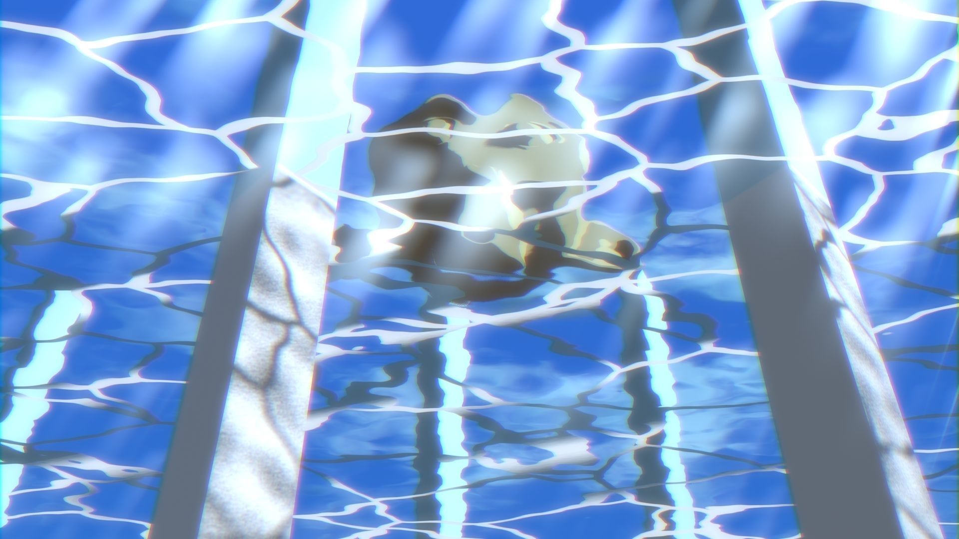 For Anime in Blender - Water Surface and Sun Rays 3D model_14