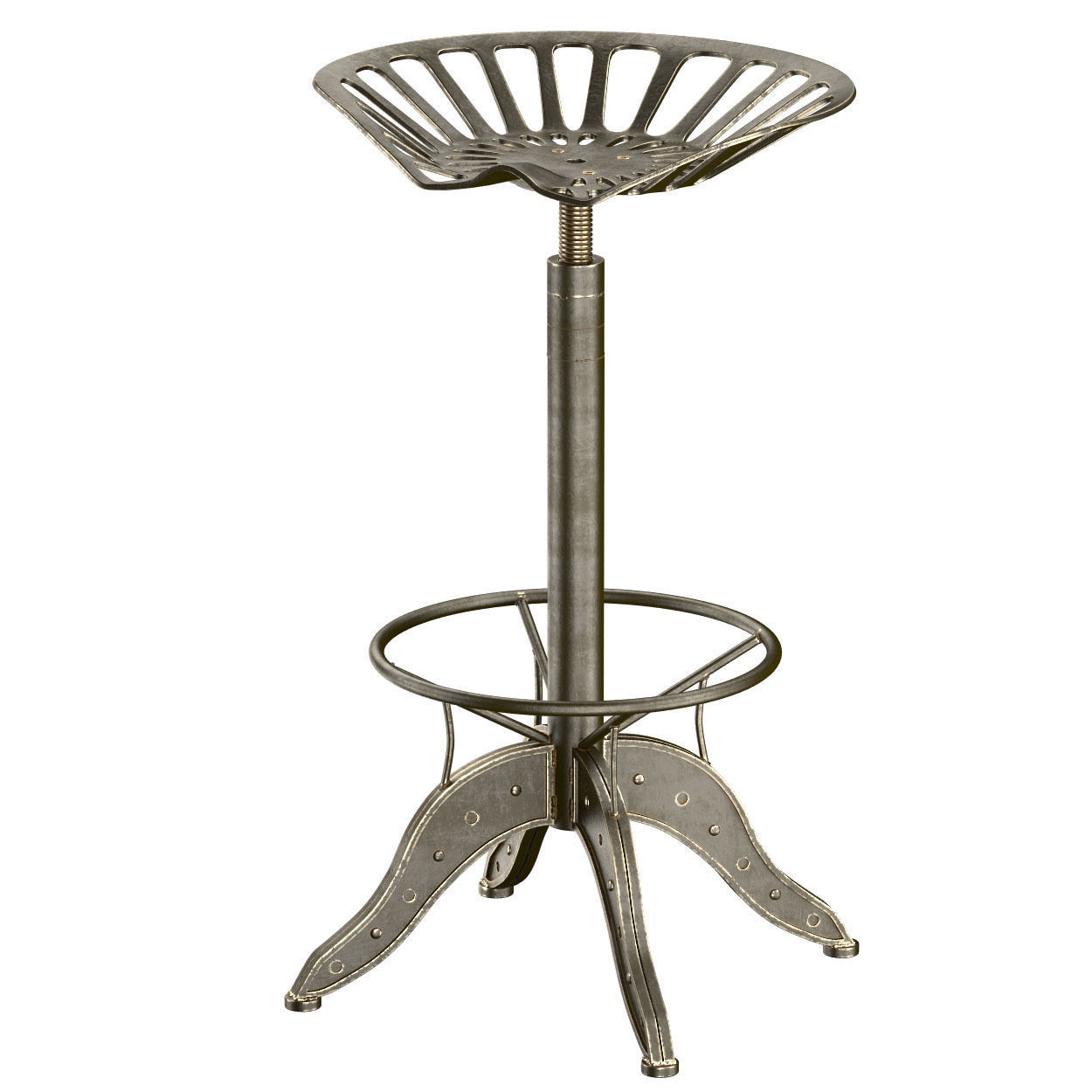 Tractor Seat Barstool 3D model_2