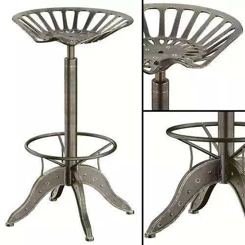 Tractor Seat Barstool 3D model