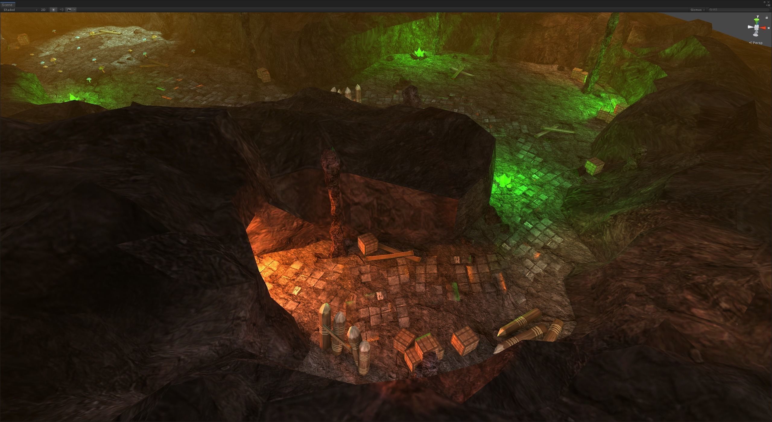 Casual Tiny Environment - Cave Set Low-poly 3D model_10