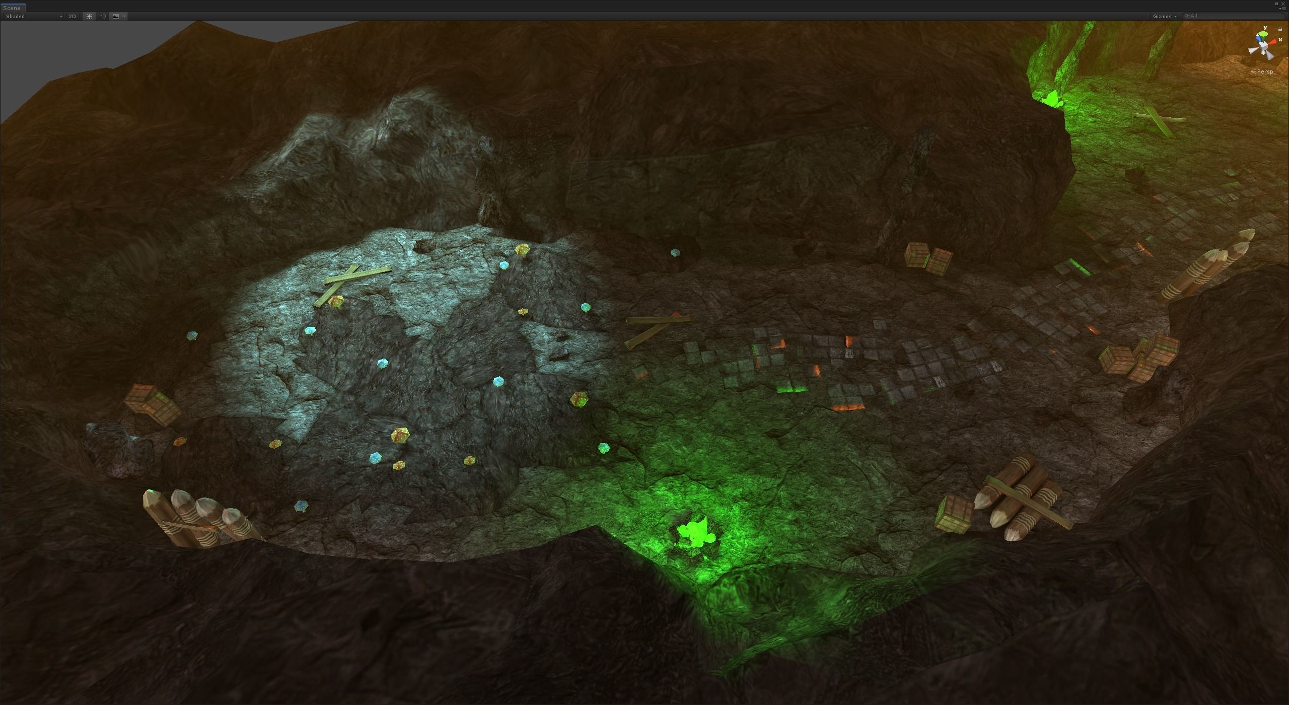 Casual Tiny Environment - Cave Set Low-poly 3D model_11