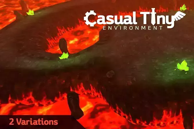 Casual Tiny Environment - Magma Set