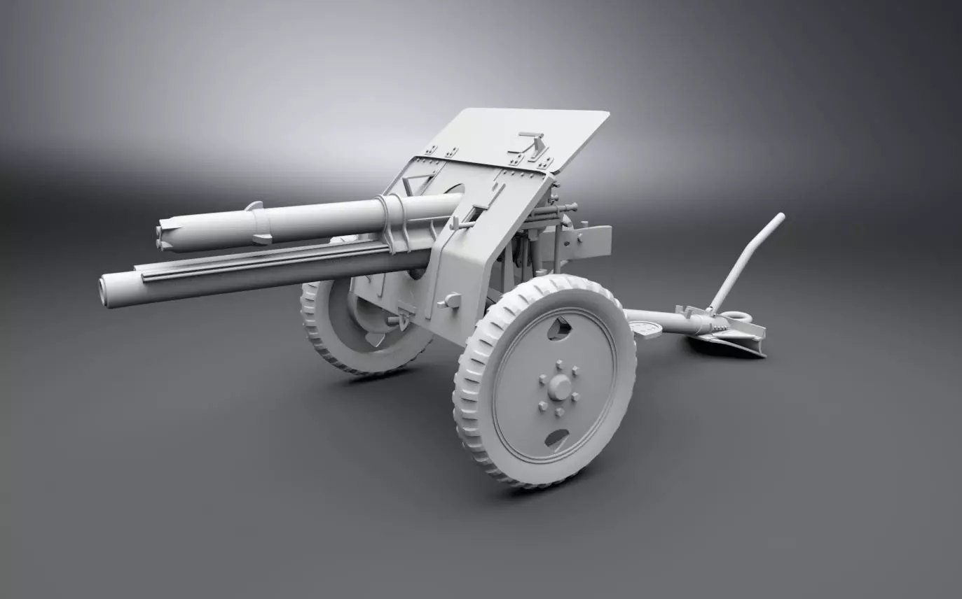 Qf 18 Pounder Scale model 3D print model