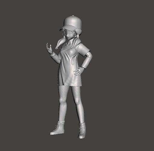 Videl Dragon Ball 3D Model 3D print model