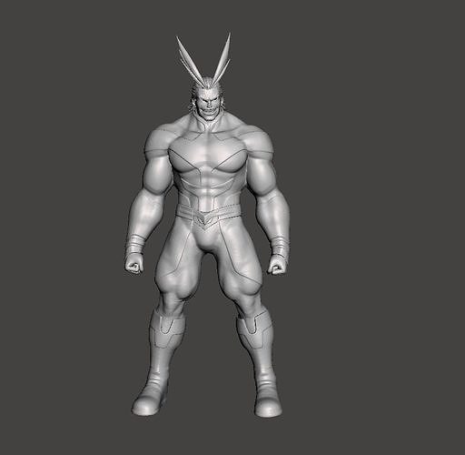 Toshinori Yagi All might 3D Model 3D print model