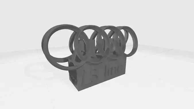 Audi Logo 3D print model