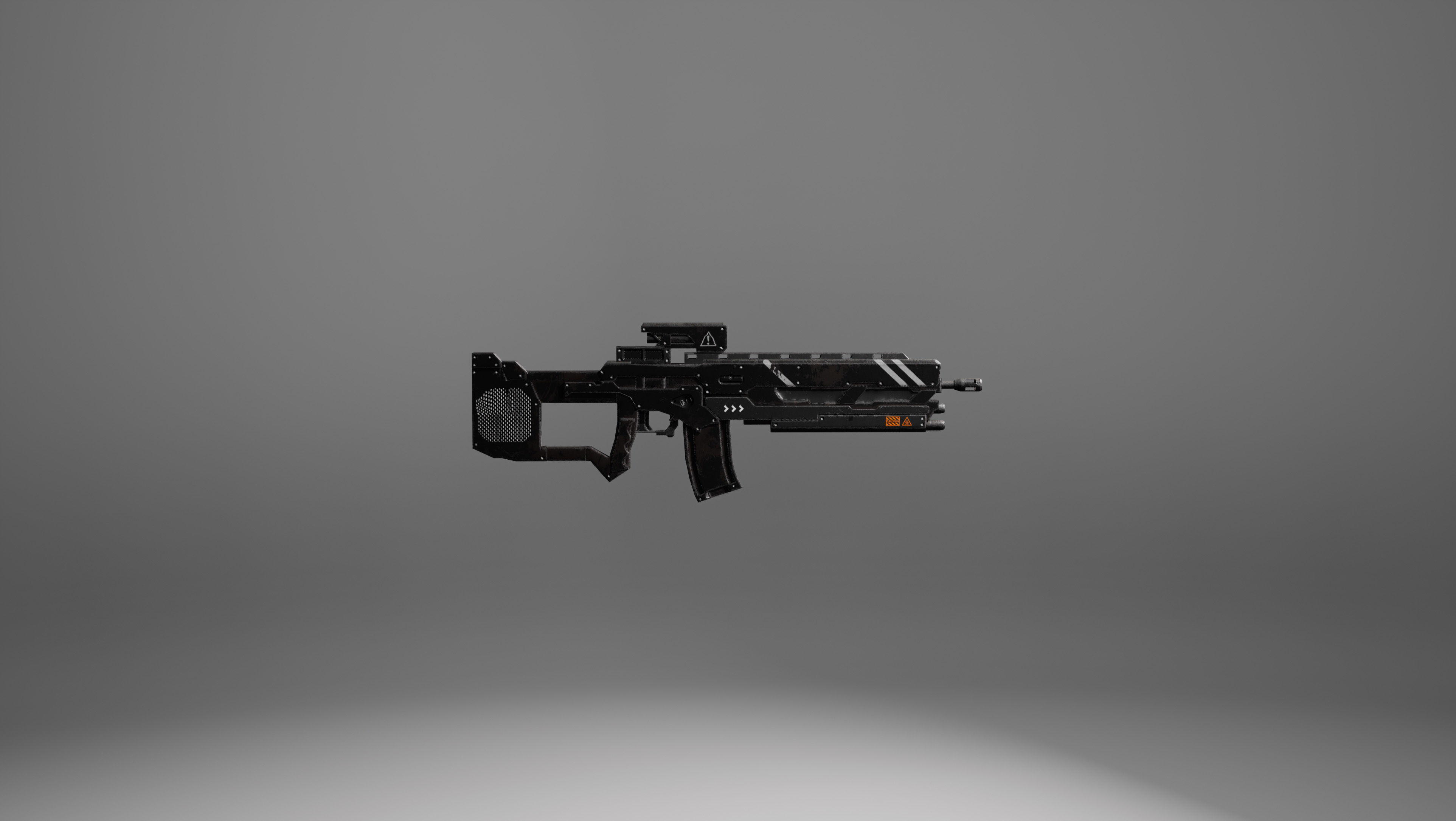 Sci-fi Weapons Low-poly 3D model_3