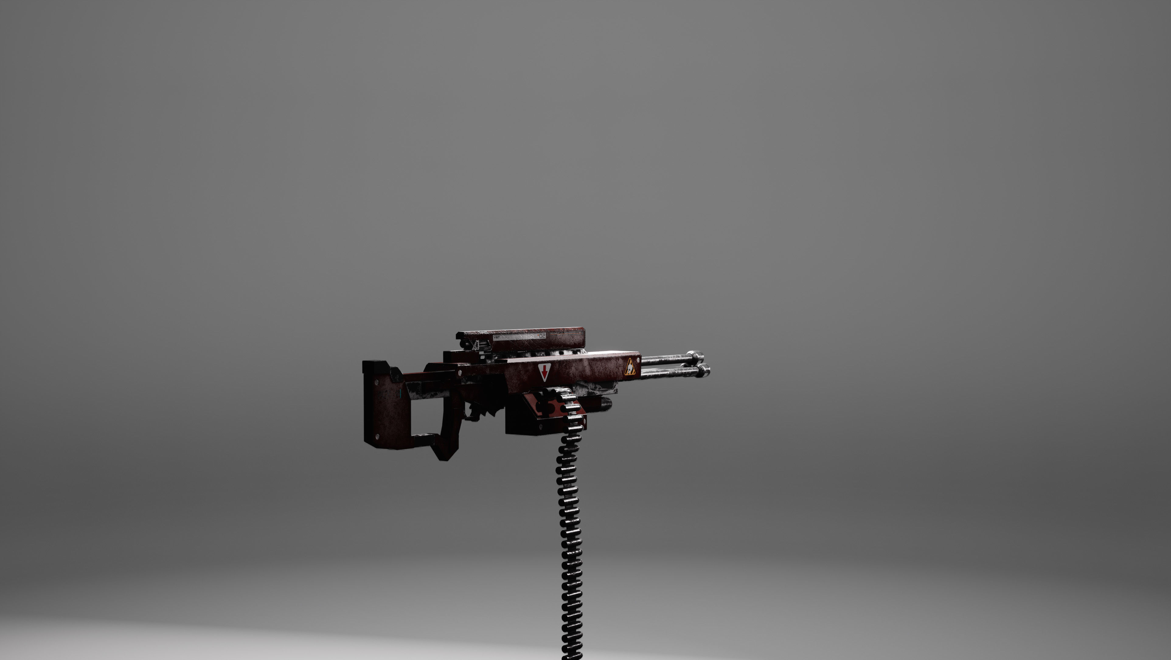 Sci-fi Weapons Low-poly 3D model_9