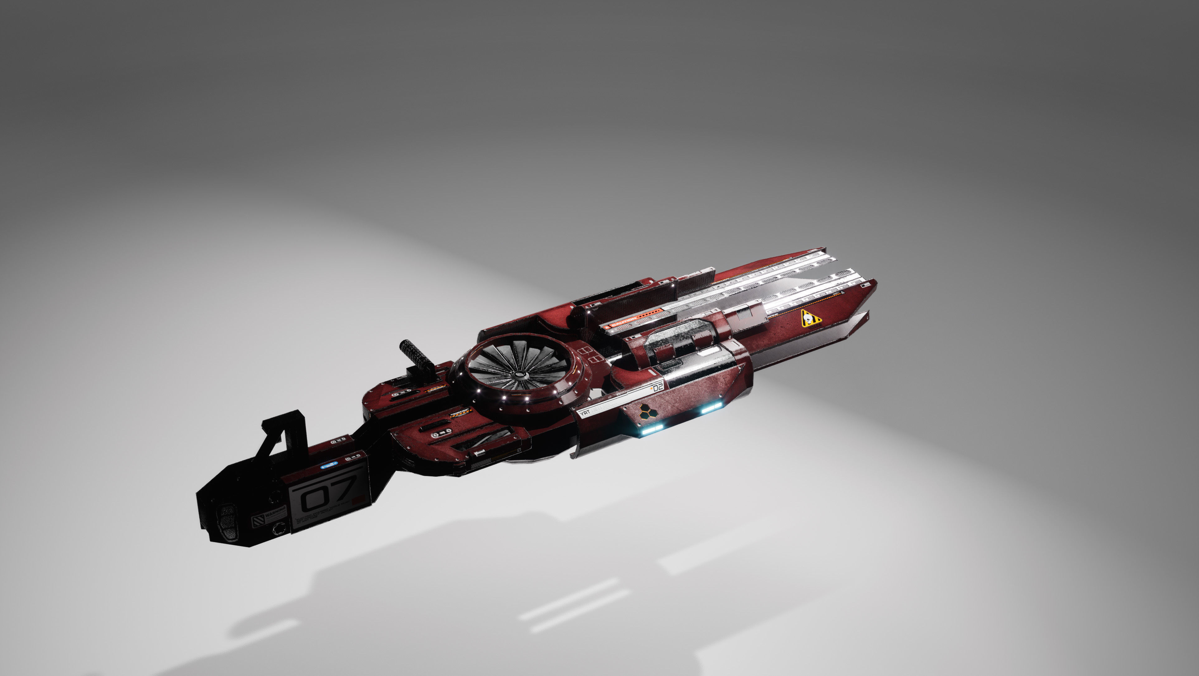 Sci-fi Weapons Low-poly 3D model_14