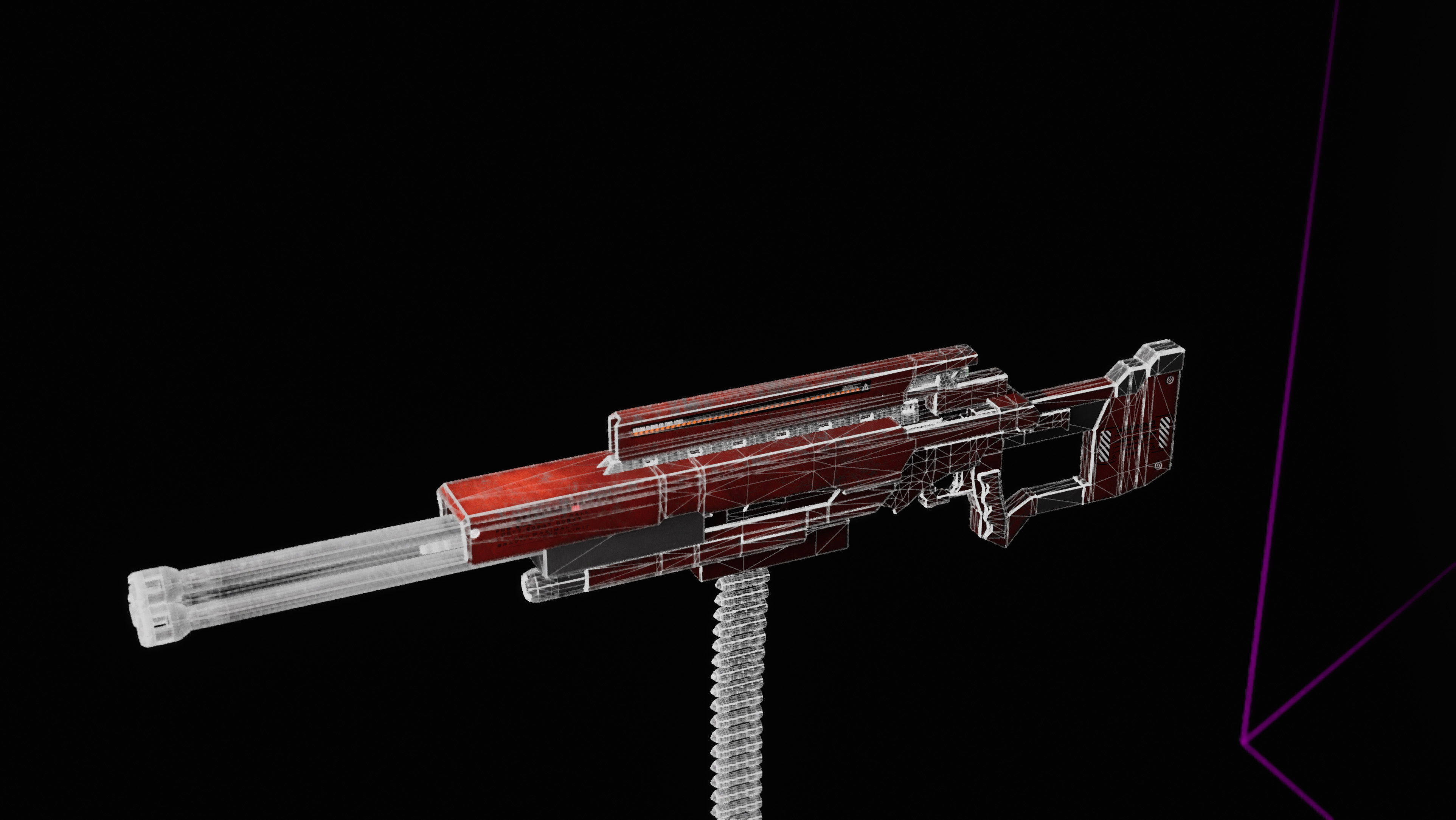 Sci-fi Weapons Low-poly 3D model_6