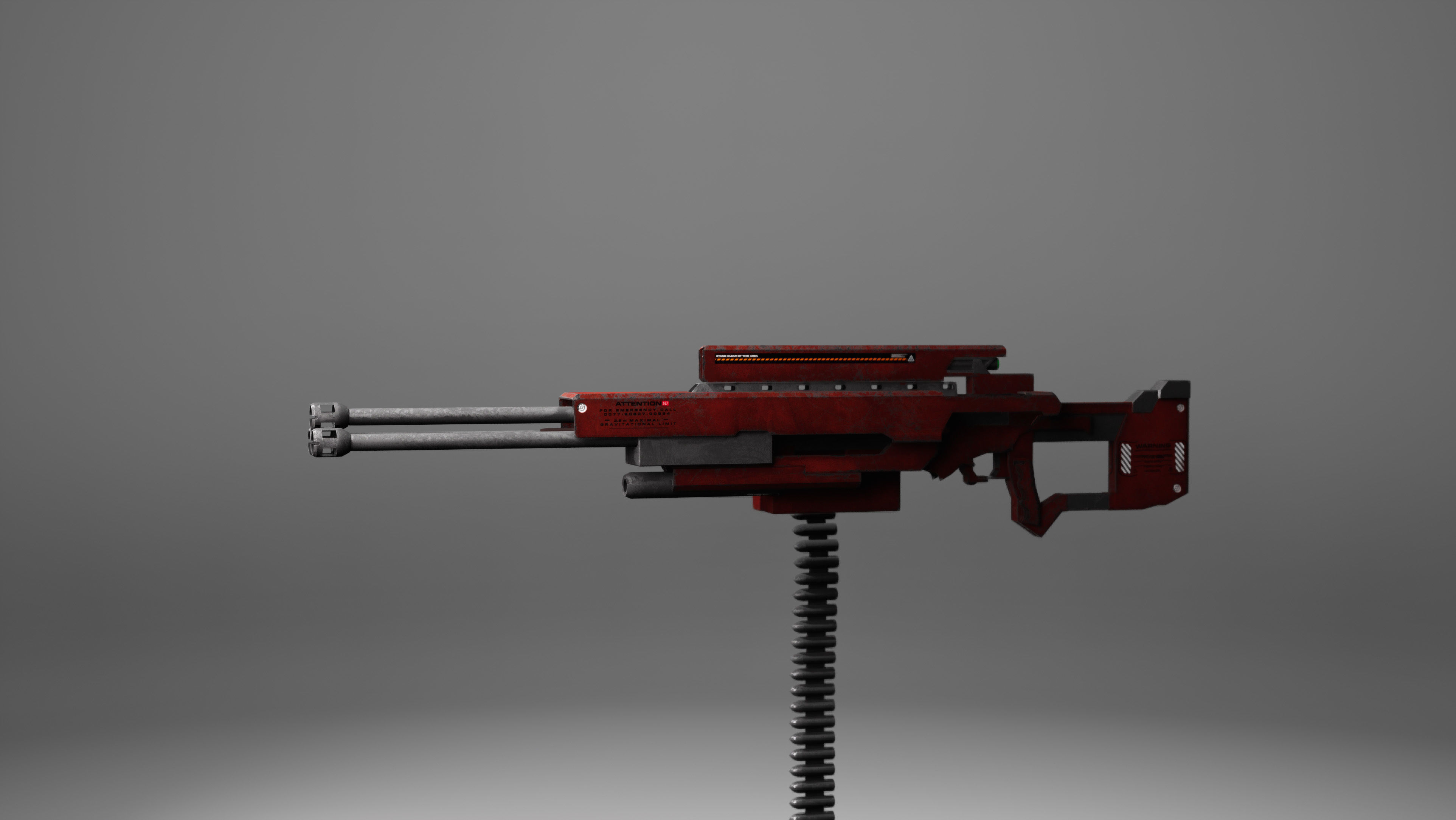 Sci-fi Weapons Low-poly 3D model_8