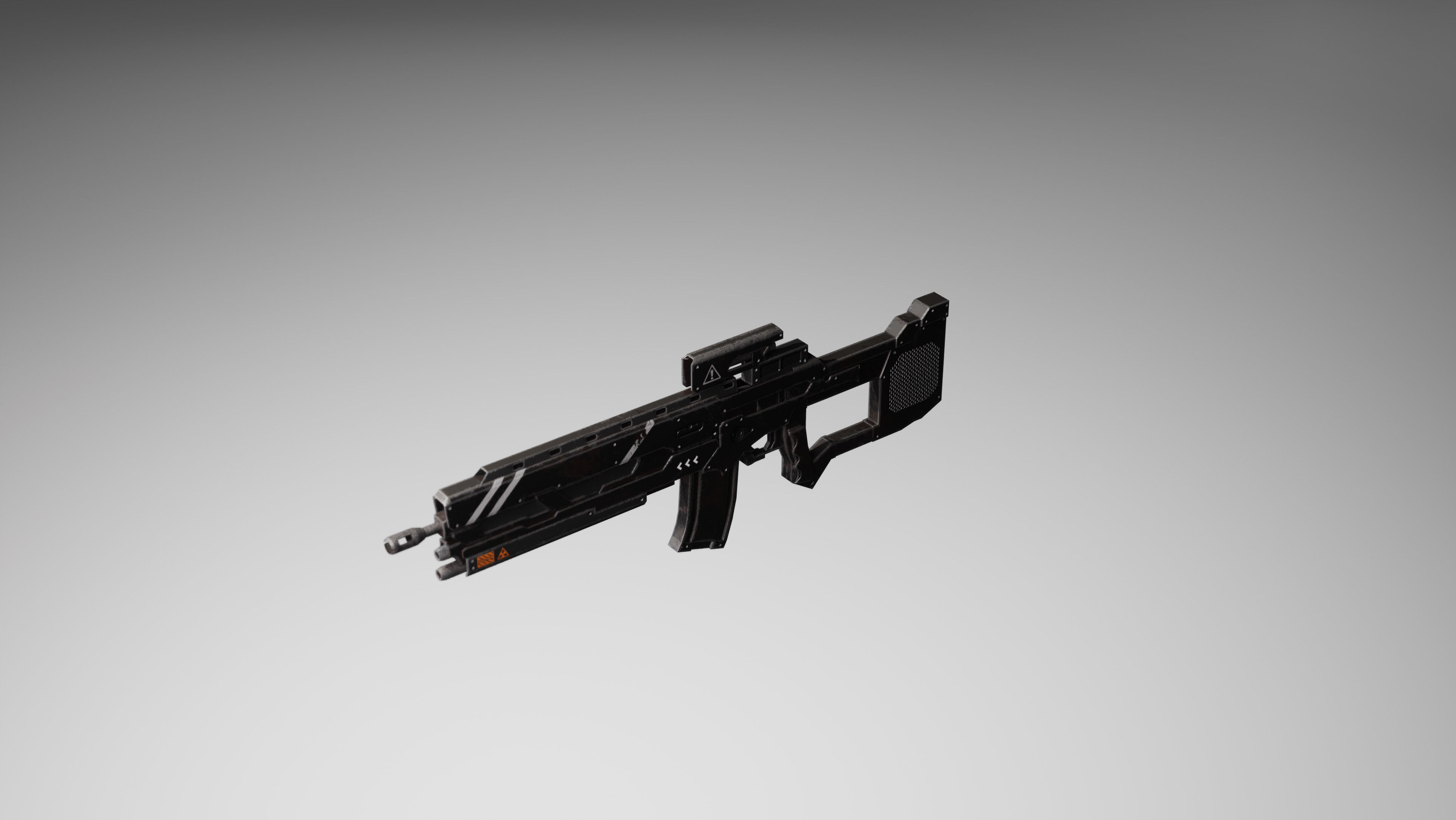 Sci-fi Weapons Low-poly 3D model_4