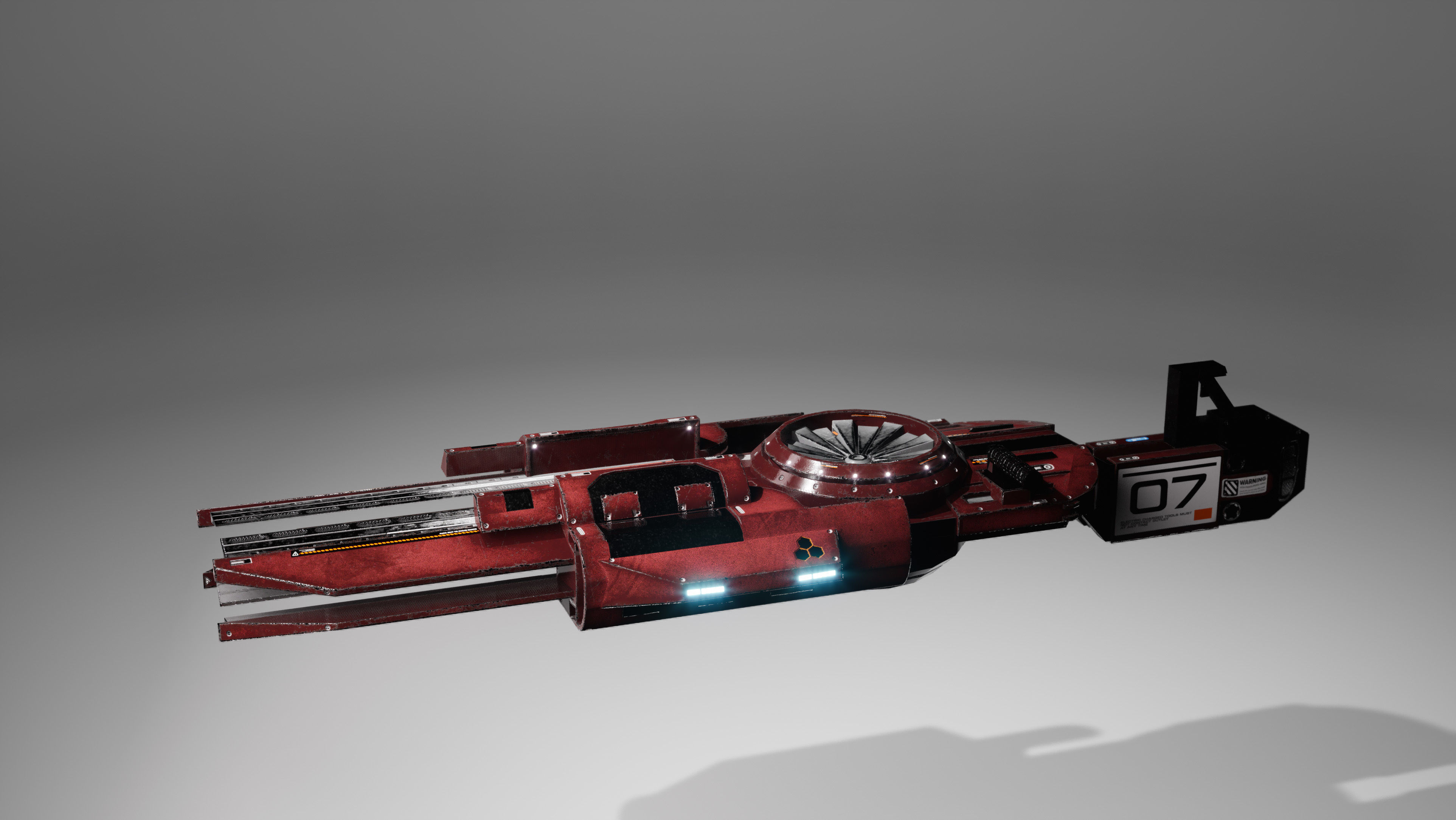 Sci-fi Weapons Low-poly 3D model_13