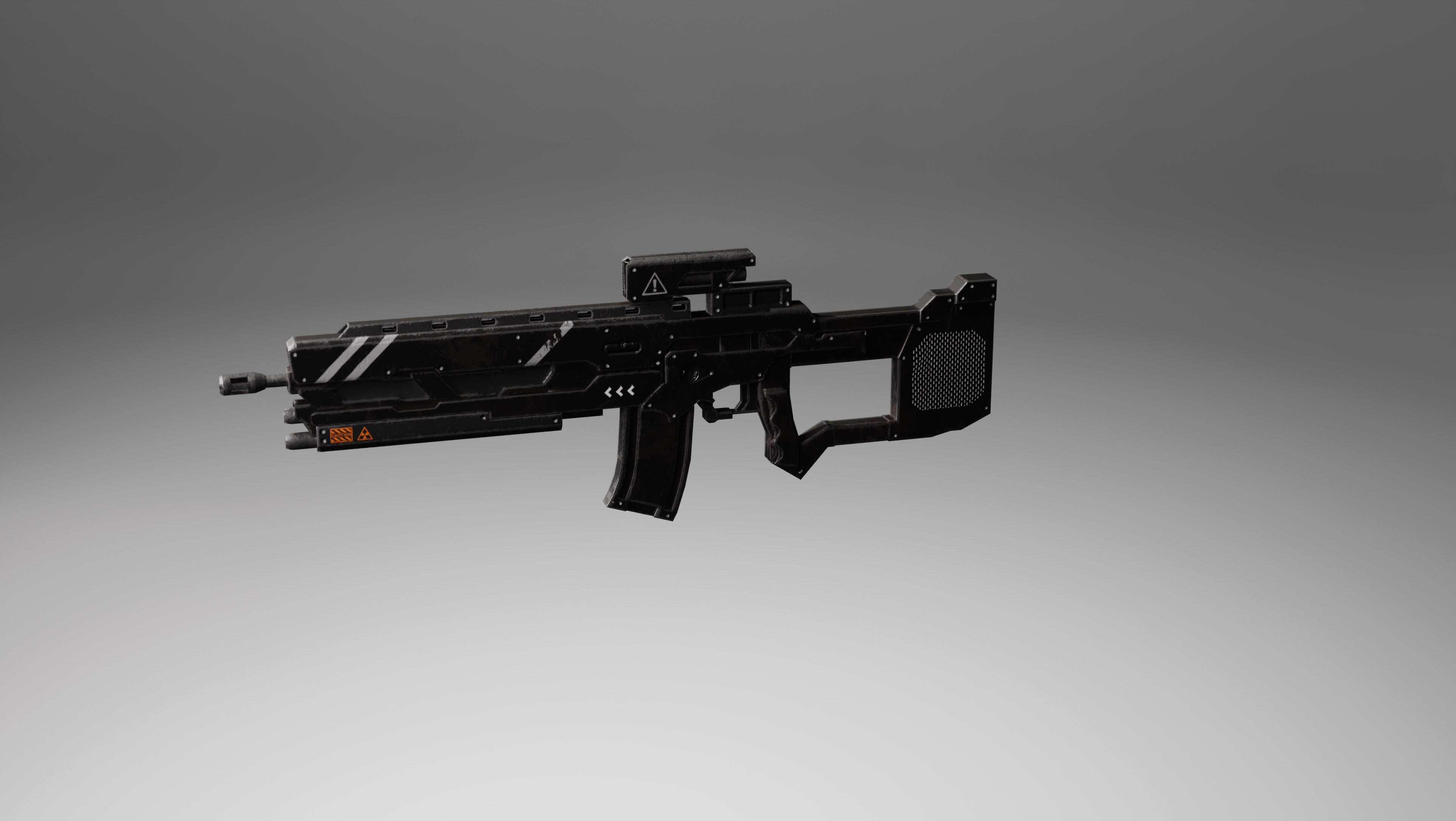 Sci-fi Weapons Low-poly 3D model_2