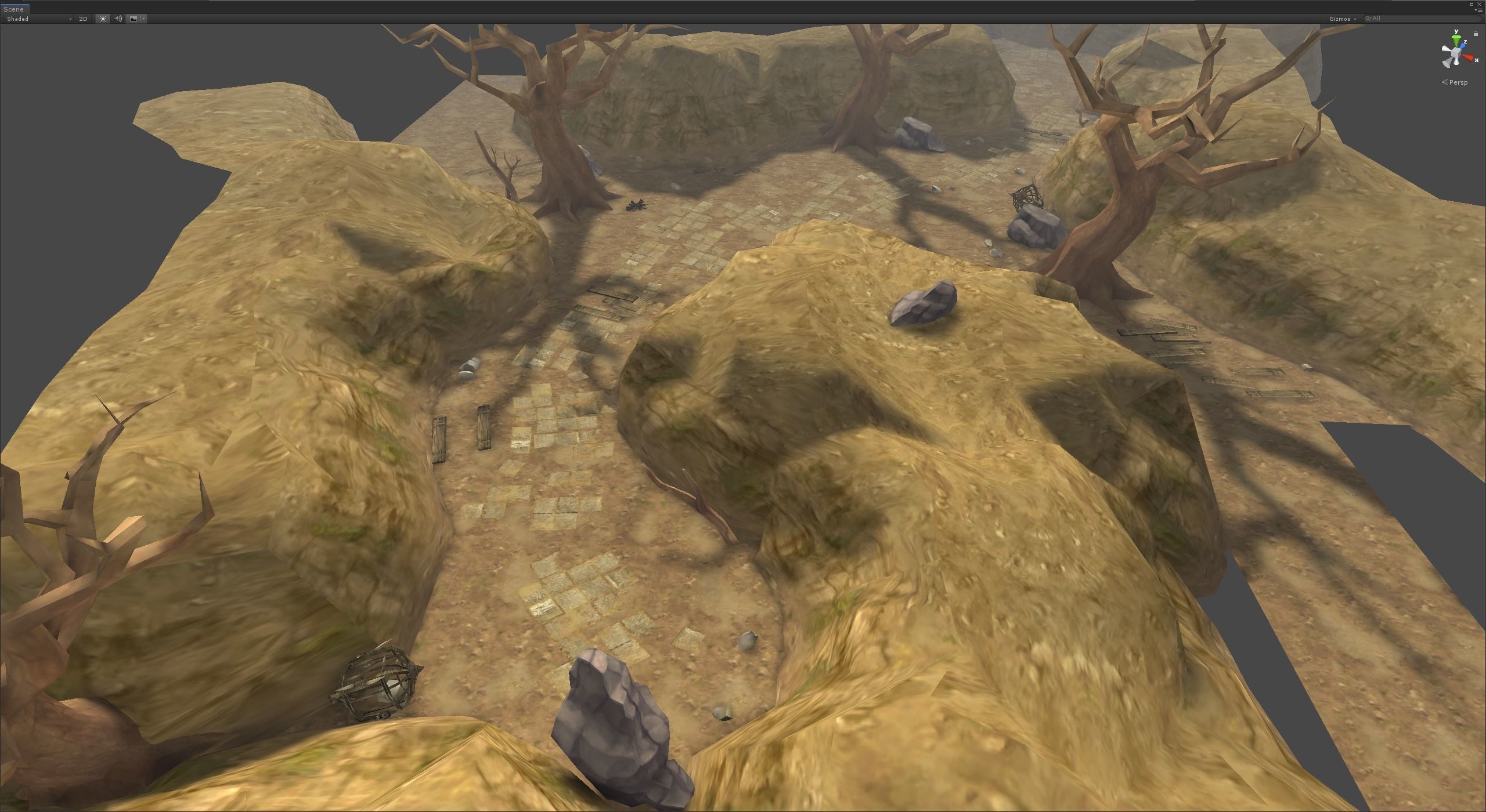 Casual Tiny Environment - Wasteland Set Low-poly 3D model_11