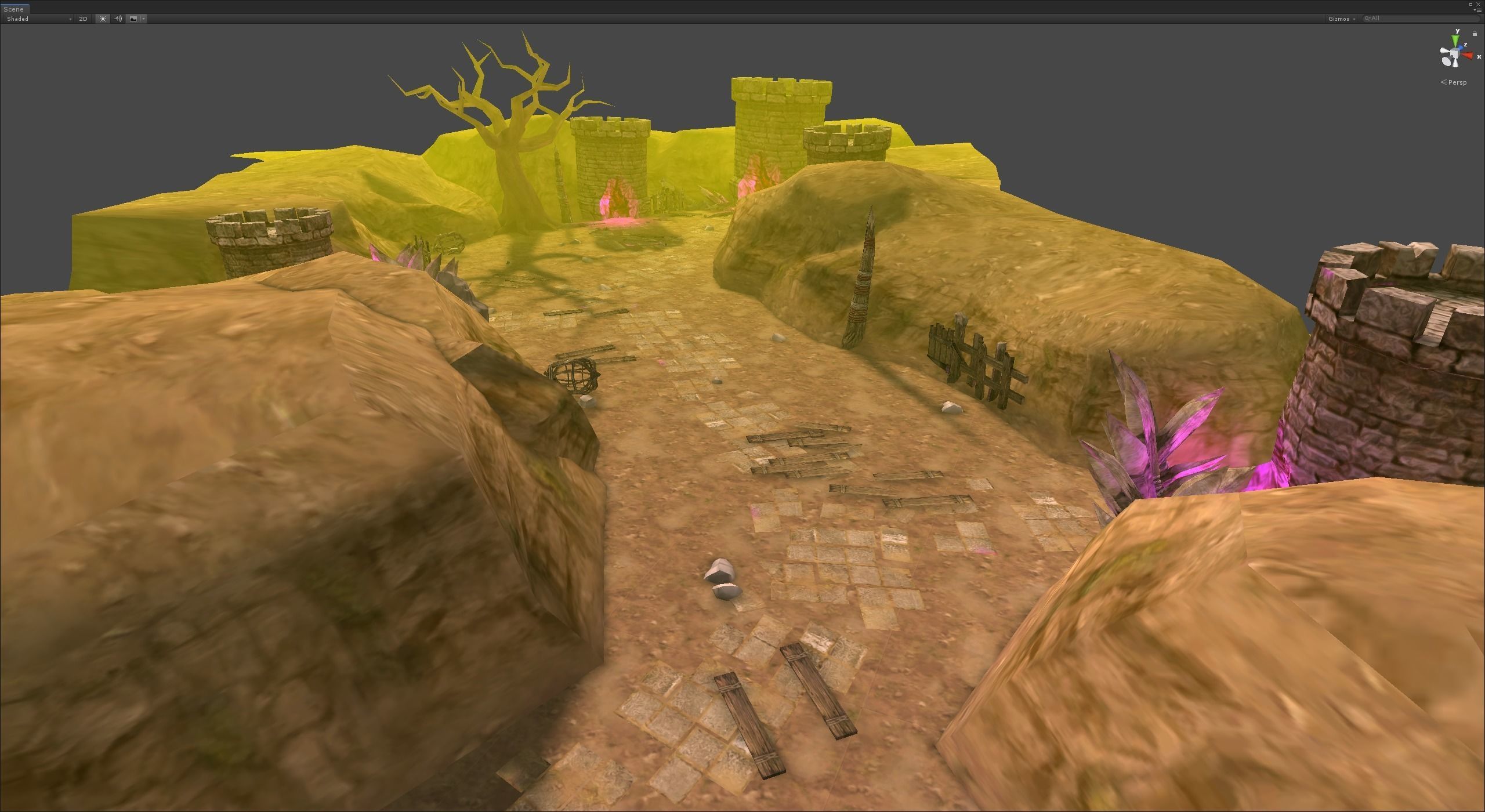 Casual Tiny Environment - Wasteland Set Low-poly 3D model_4