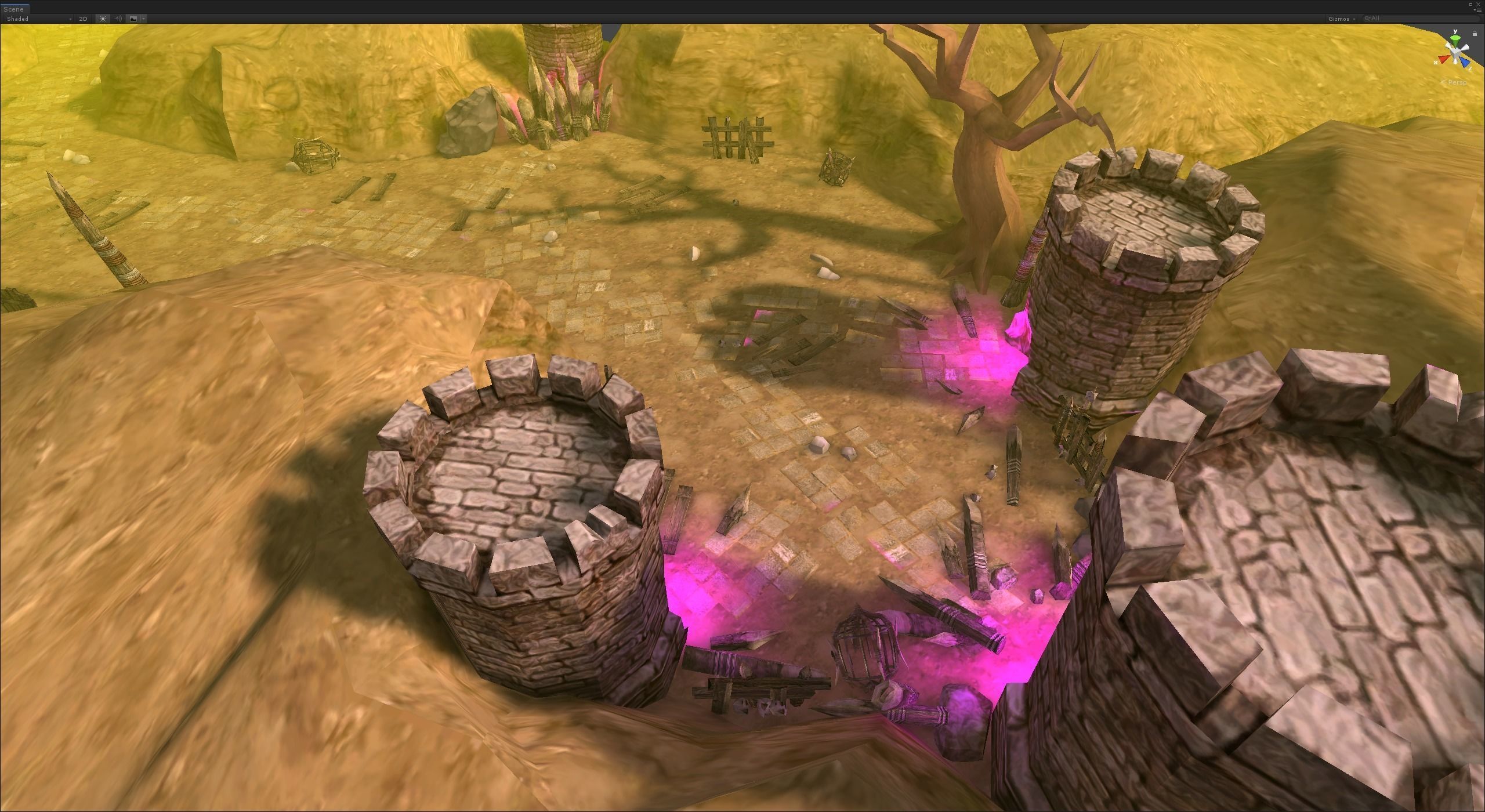 Casual Tiny Environment - Wasteland Set Low-poly 3D model_5