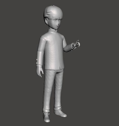 Shigeo Kageyama Mob Psycho 100 3D Model 3D print model