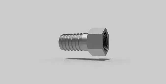 1 Inch BSP female - Hose adaptor - Autodesk Inventor