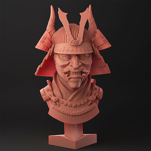 Stl Samurai Bust 3D print model