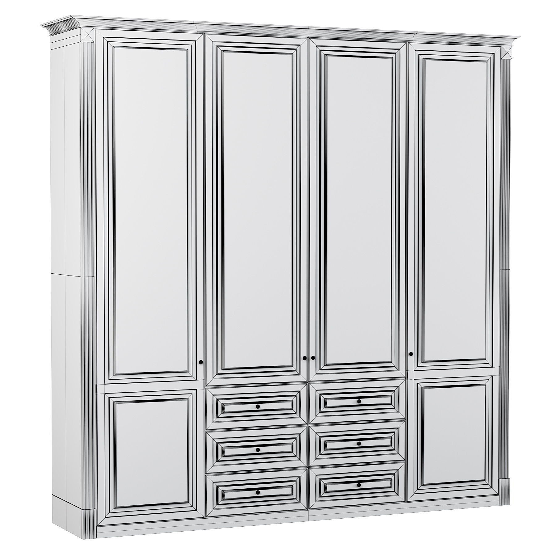 cupboard leonardo 3D model_2