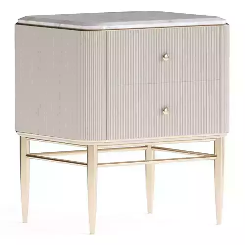 LaLume-TT00116 bedside table with marble top
