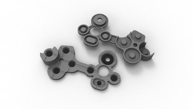 XBOX SERIES X CONTROLLER - RUBBER BUTTONS 3D print model
