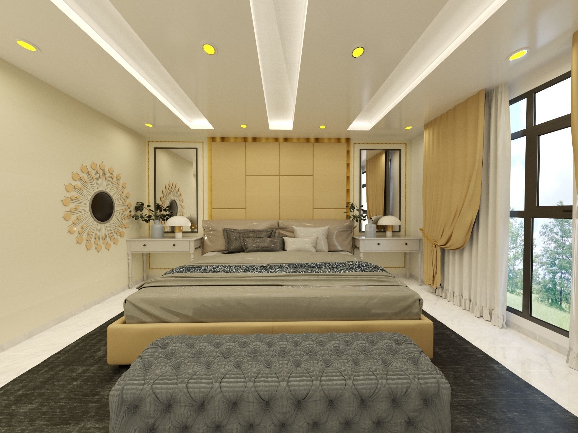 Master Bed room Sketchup 3d 3D model_10