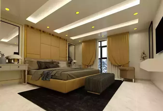 Master Bed room Sketchup 3d