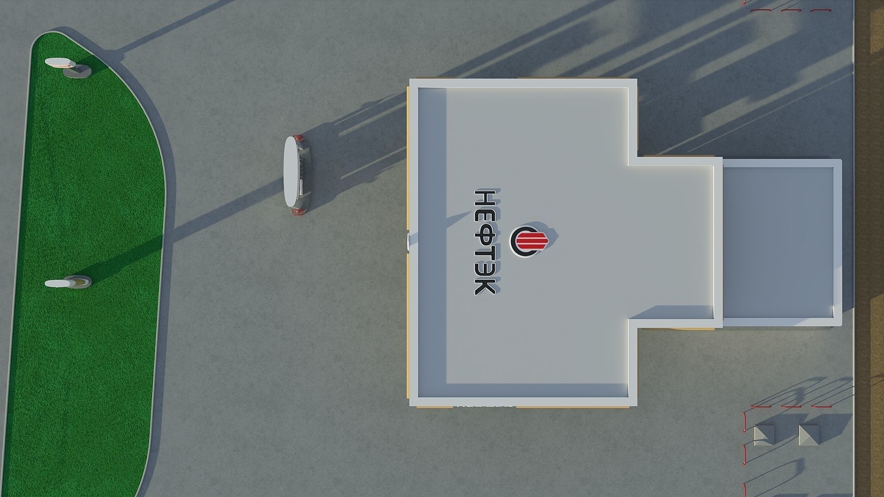 Petrol Station 3D model_5