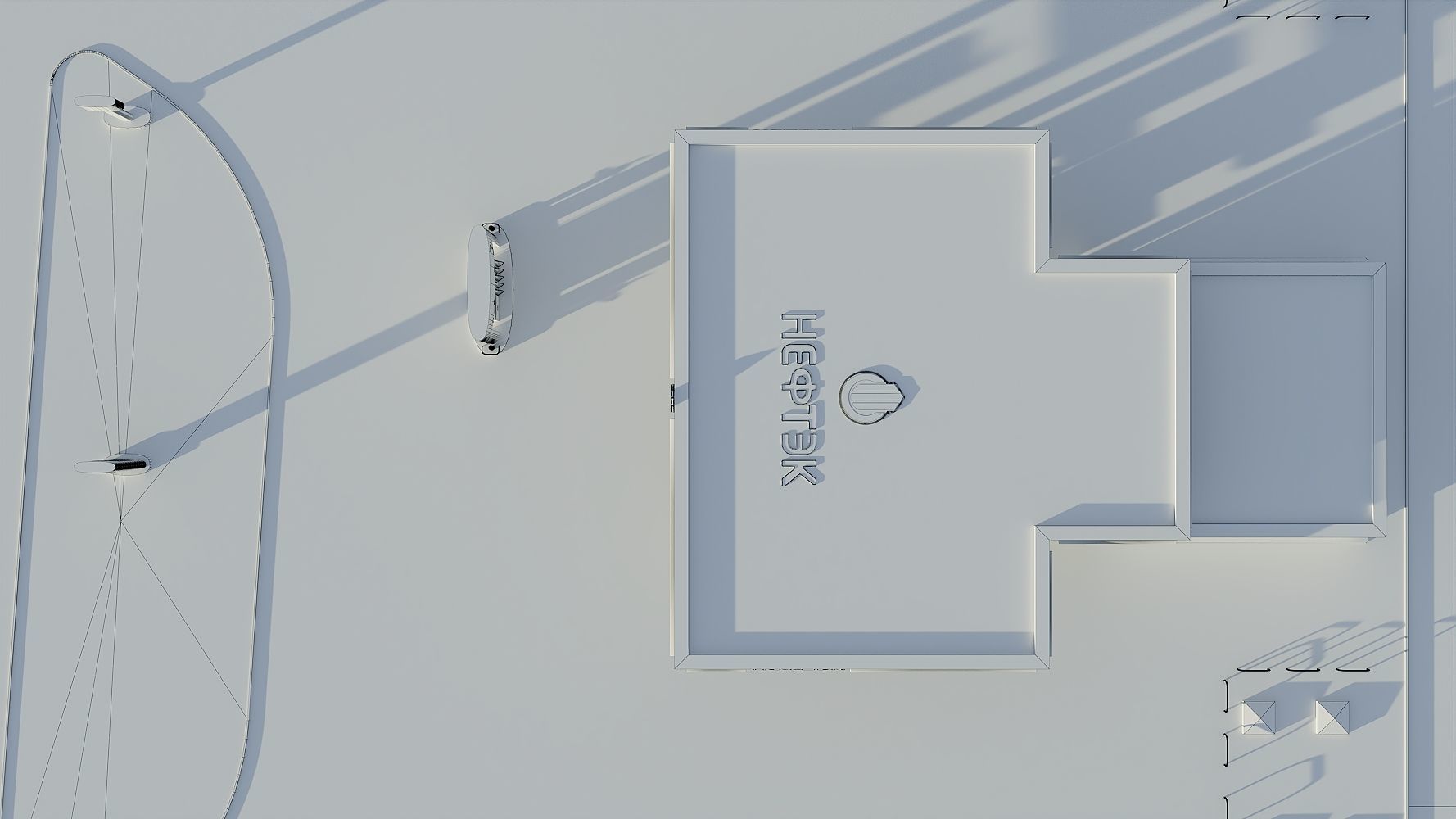 Petrol Station 3D model_9