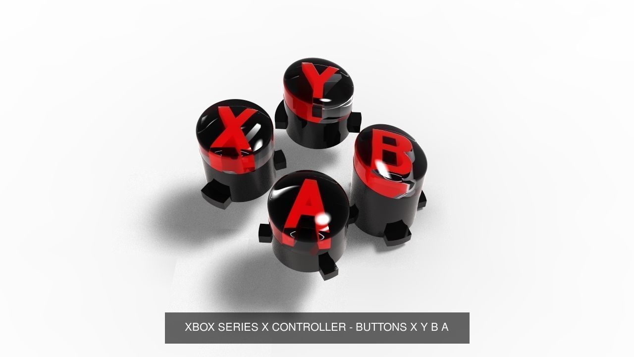 XBOX SERIES X CONTROLLER - ALL BUTTONS 3D Model Collection_10