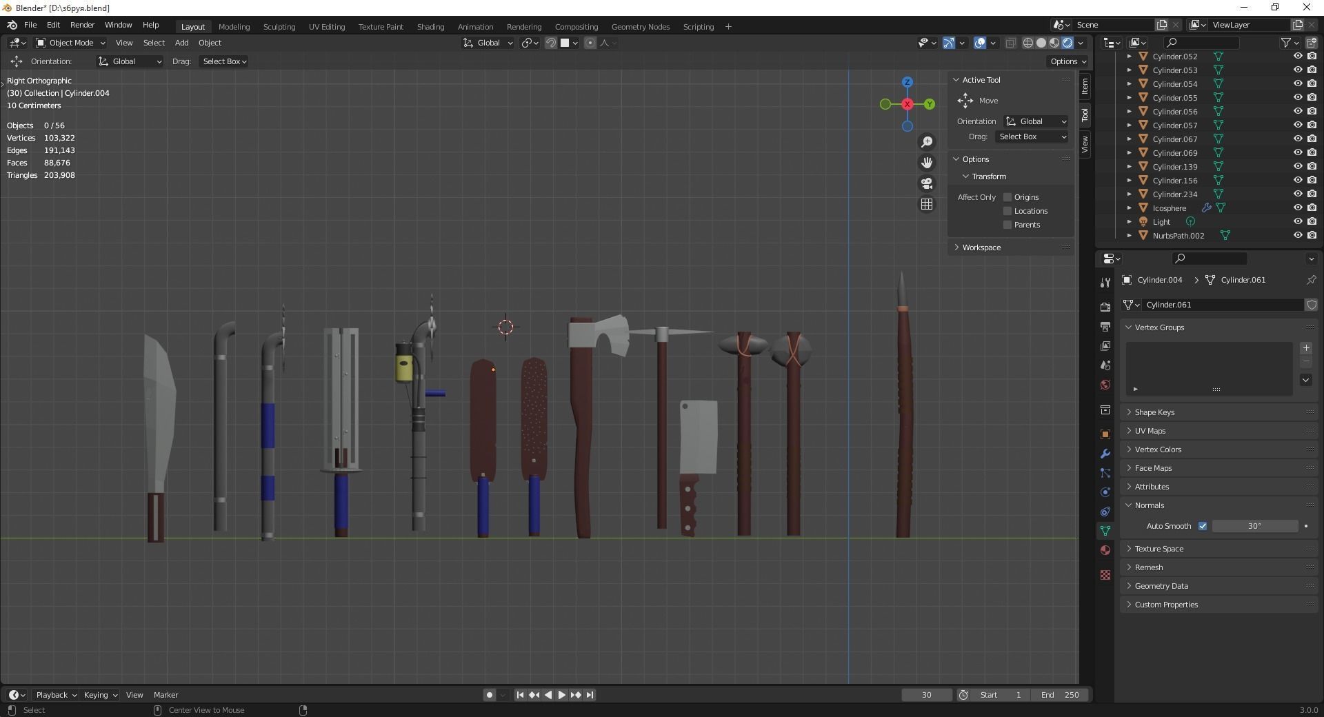 Apocalyptic Weapons 3D model_2