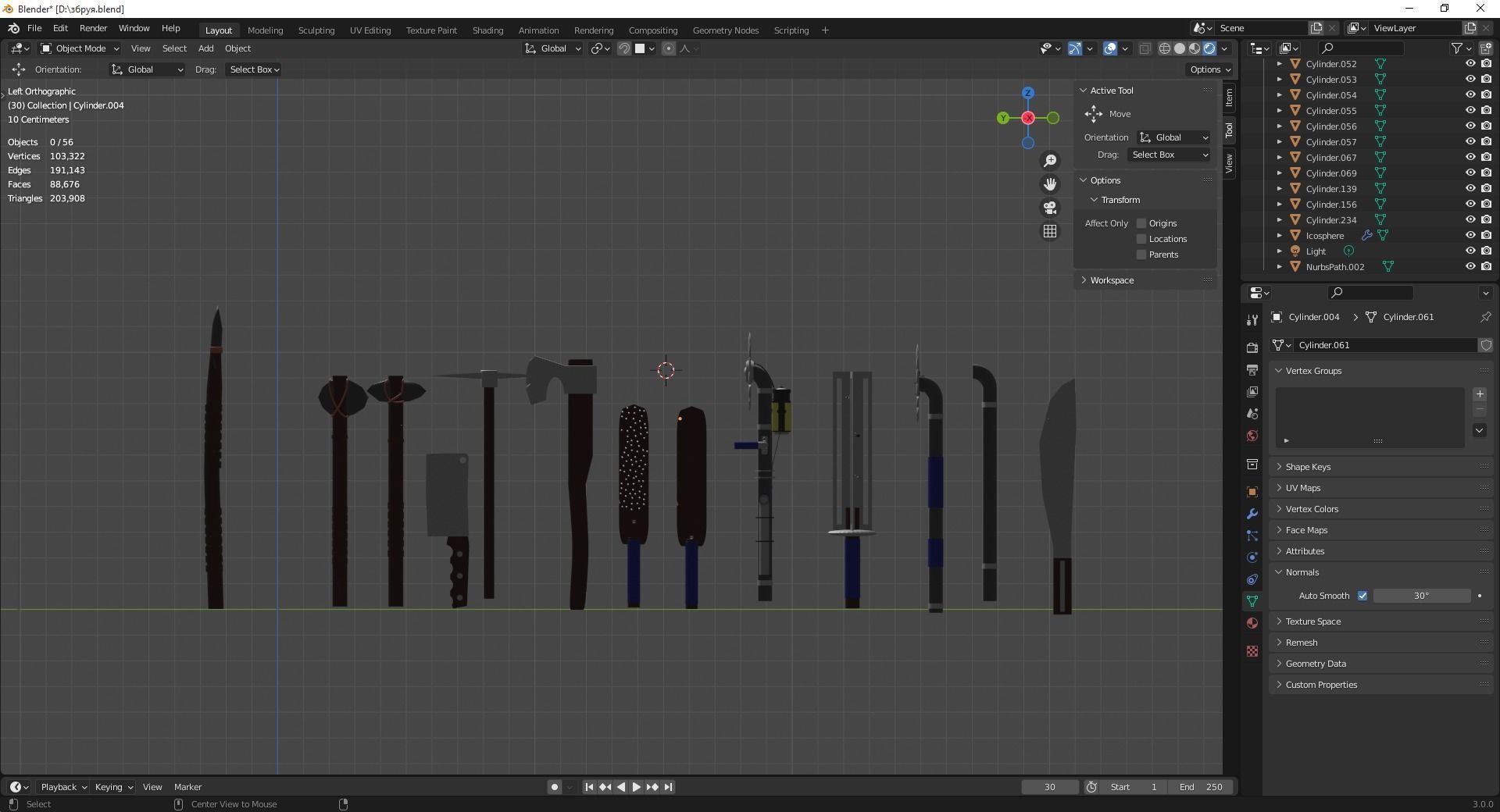 Apocalyptic Weapons 3D model_1