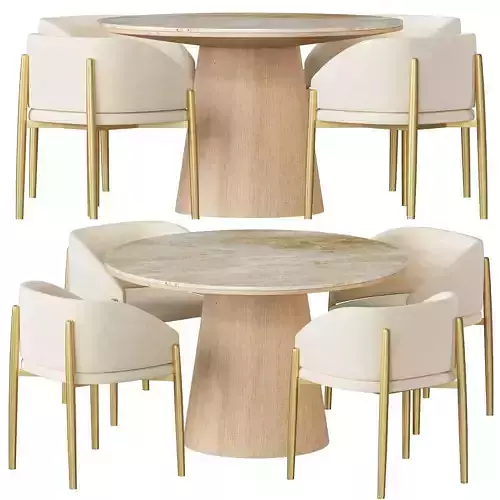 Porro Frank chair and Quartz table