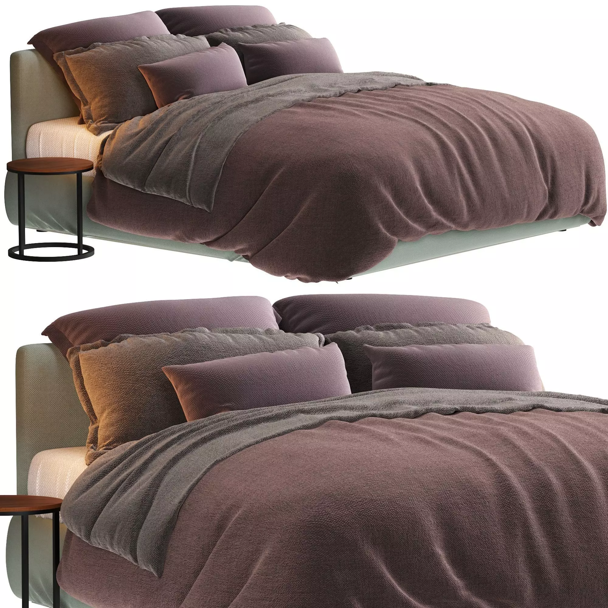 Flou Merkurio Bed 3D model_0