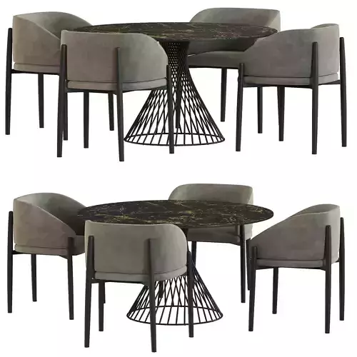 Porro Frank chair and Fischer MOBEL CLARIS