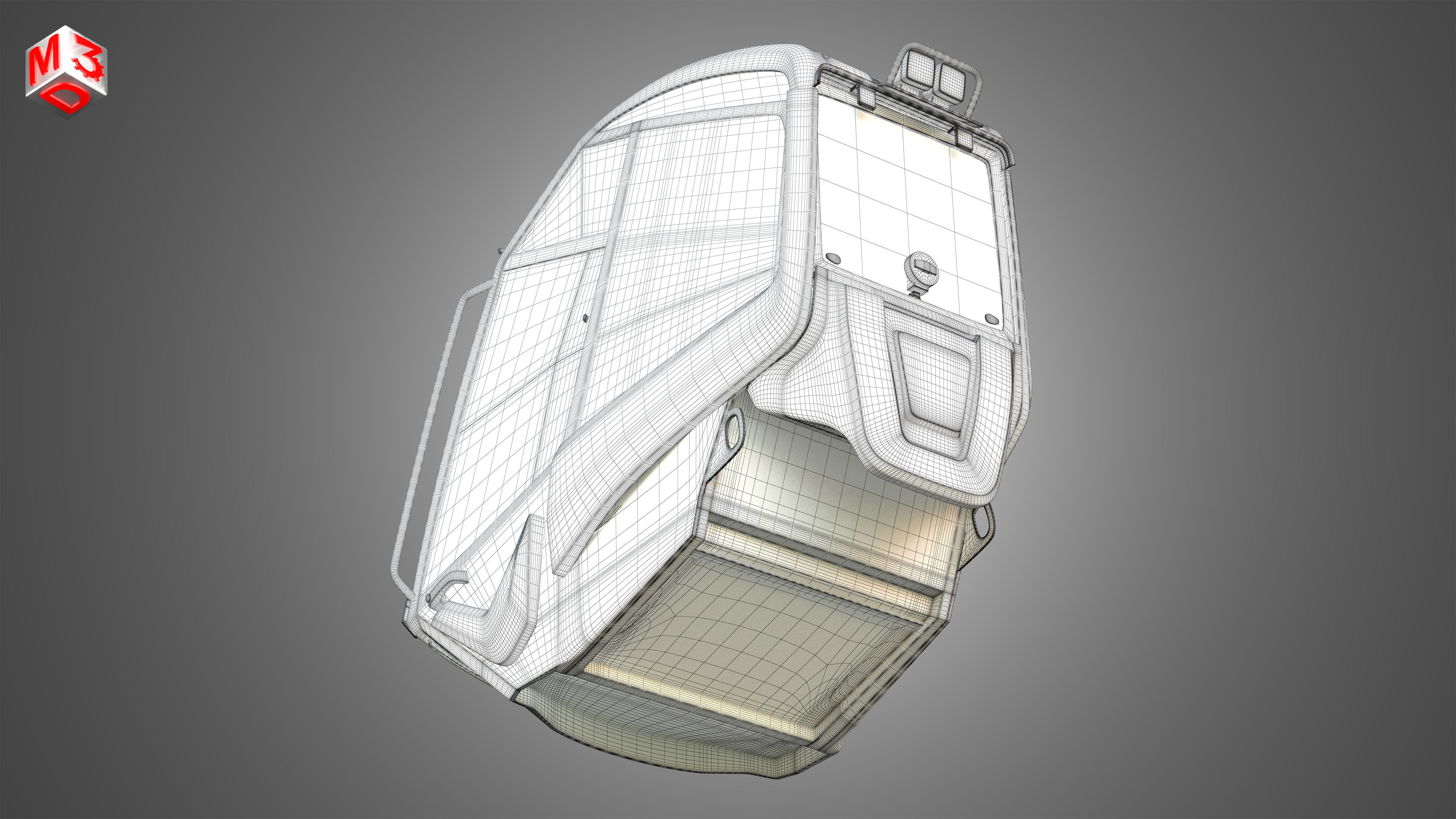 Driving Cabin - Ponsse Scorpionking Forestry 3D model_15