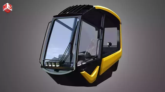 Driving Cabin - Ponsse Scorpionking Forestry 3D model