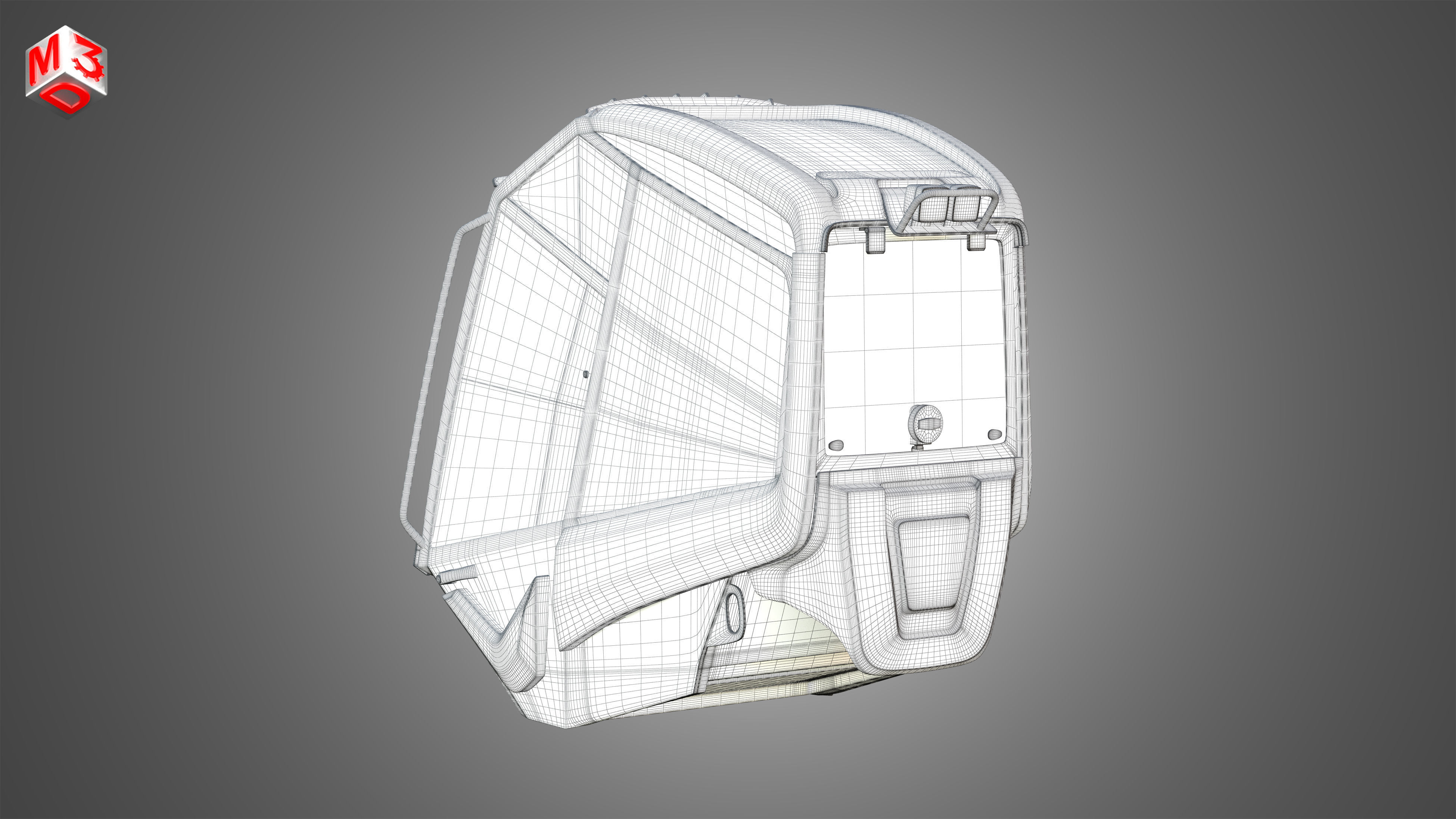 Driving Cabin - Ponsse Scorpionking Forestry 3D model_14