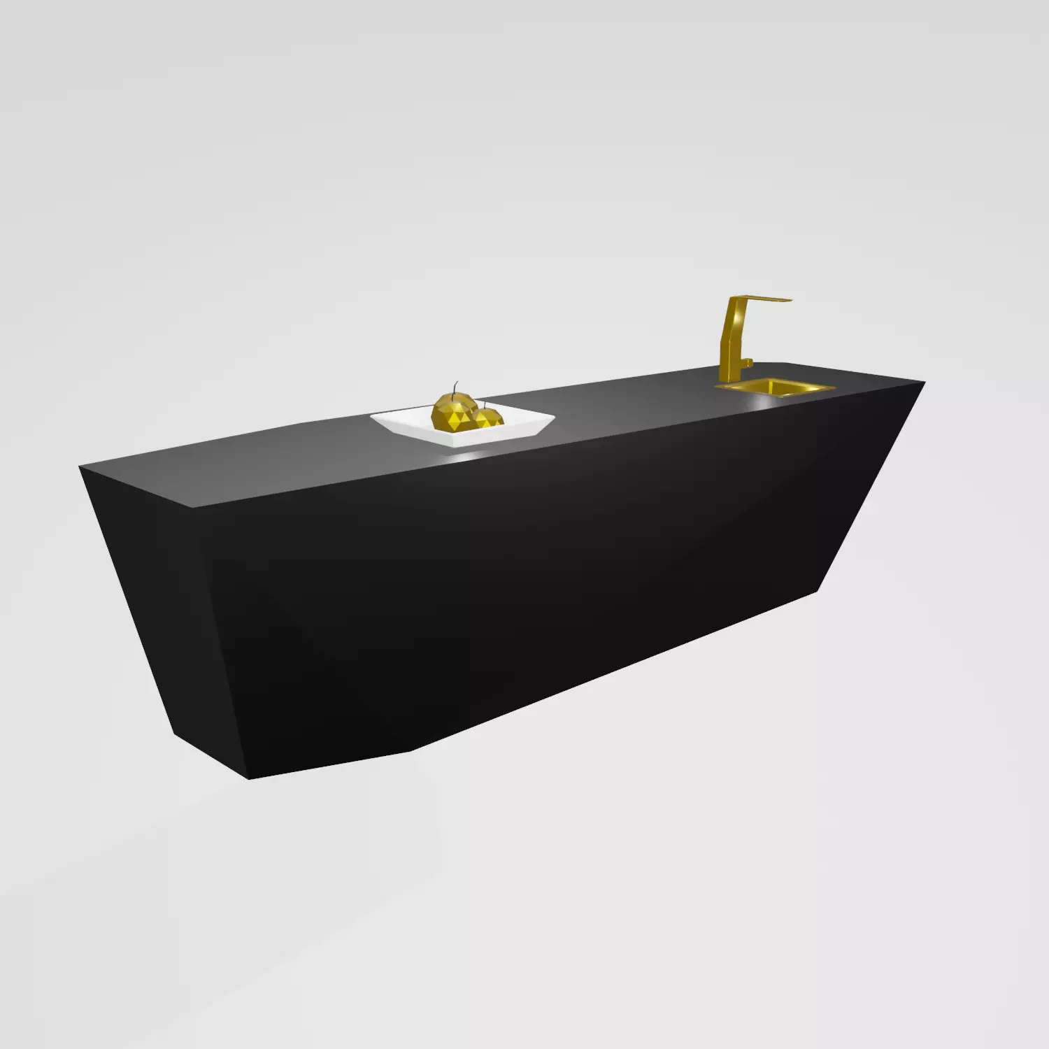 Kitchen table Modern Free low-poly 3D model