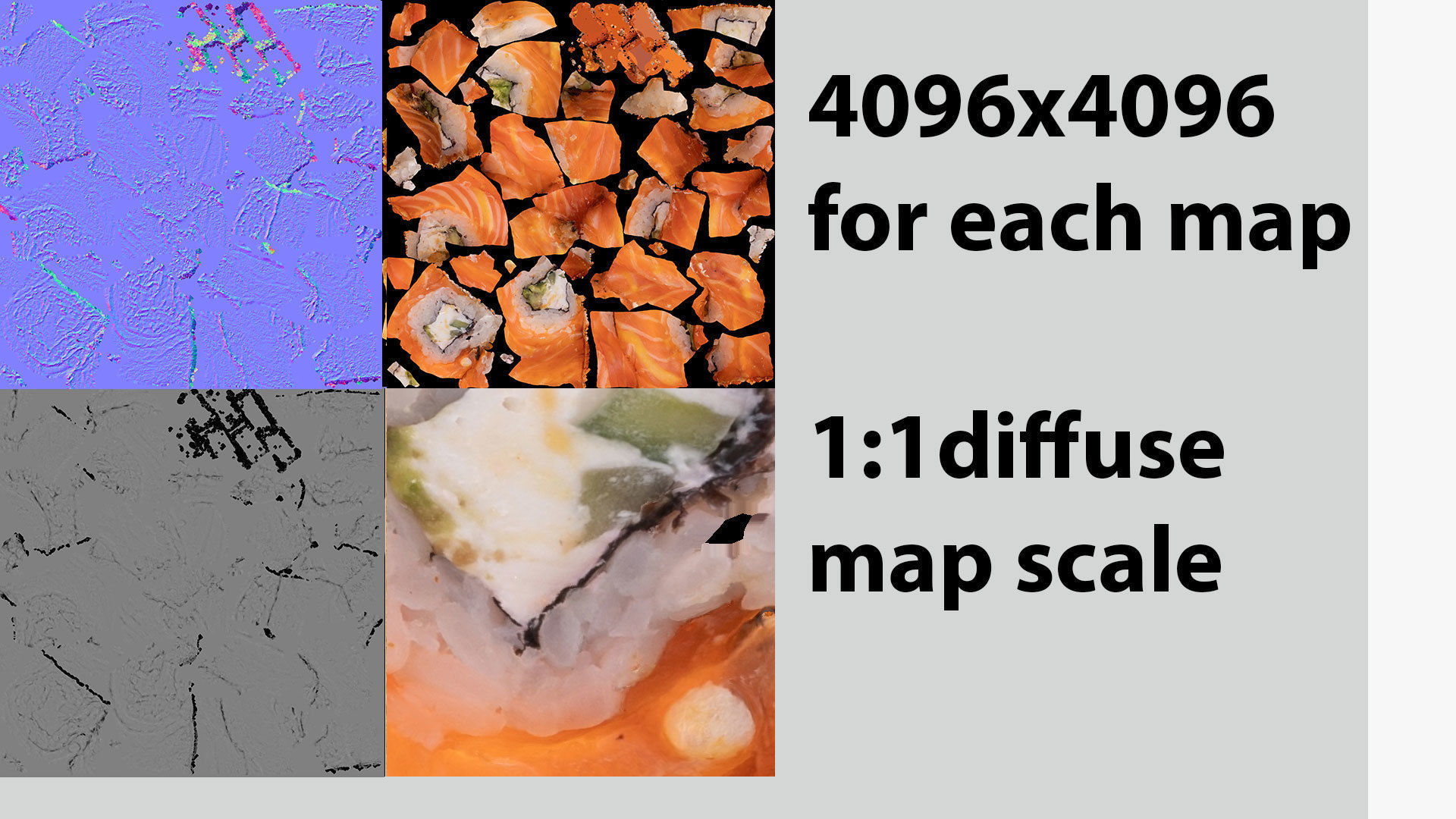 Rolls with fresh salmon tuna and cheese 3D model_7