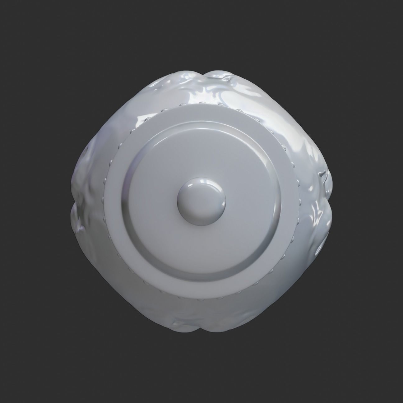 Stylised Chinese Vase Low-poly 3D model_19