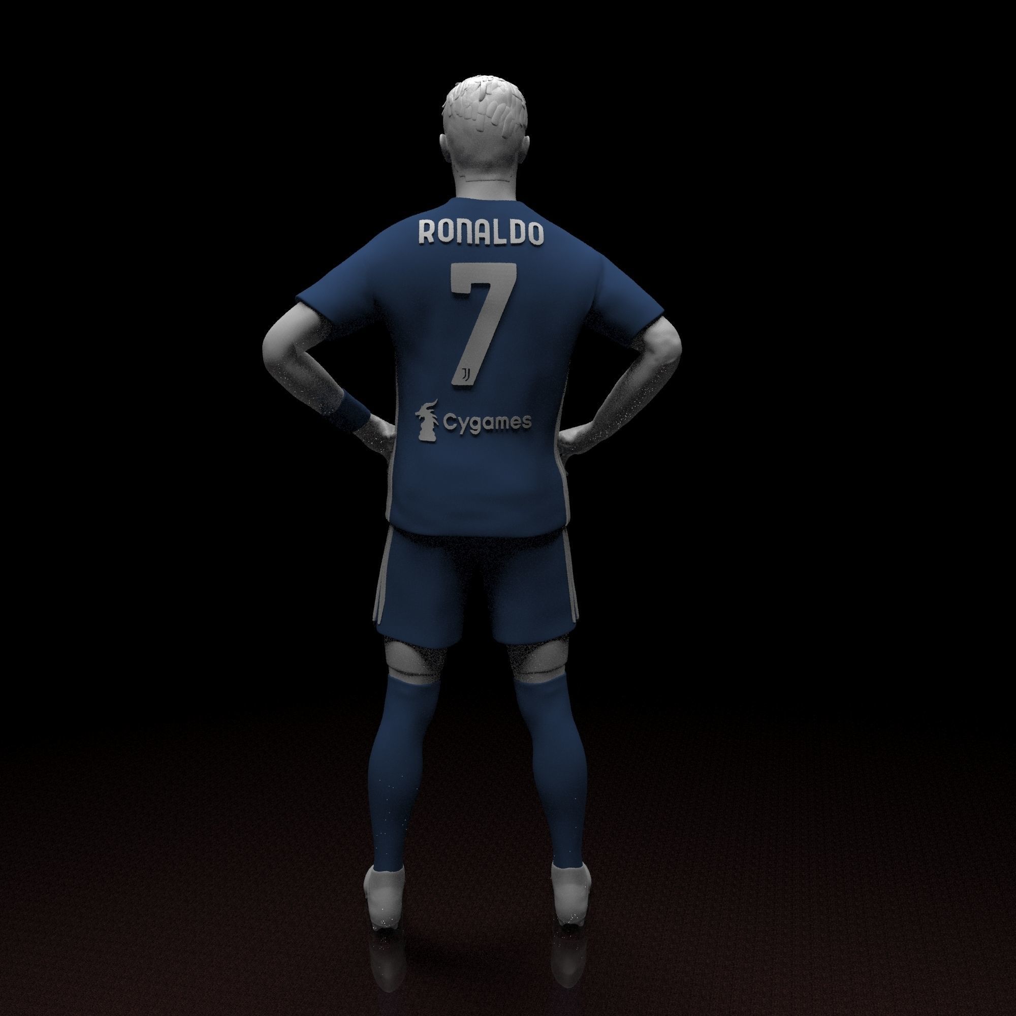 Christiano Ronaldo STL file ready for printing 3D print model_13