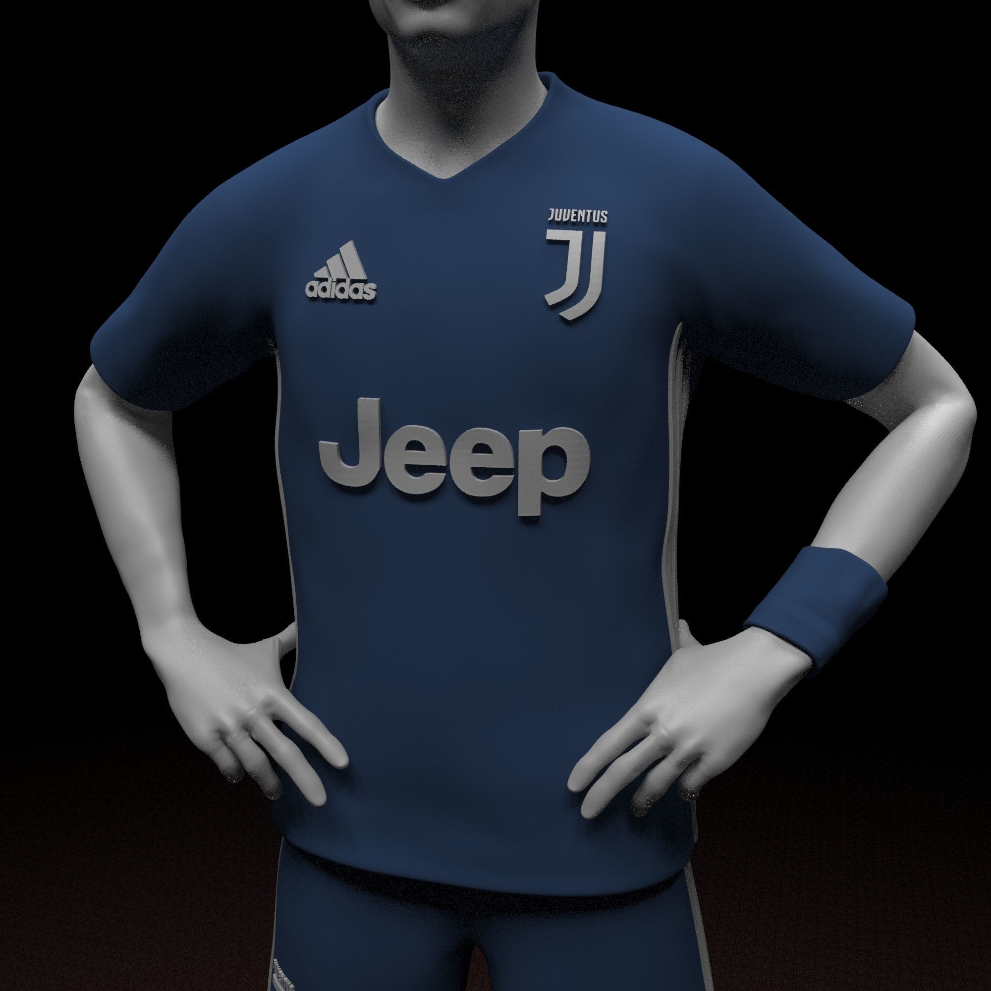 Christiano Ronaldo STL file ready for printing 3D print model_6