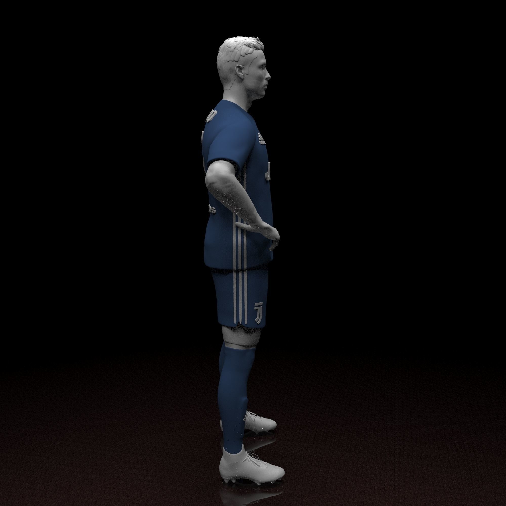 Christiano Ronaldo STL file ready for printing 3D print model_16