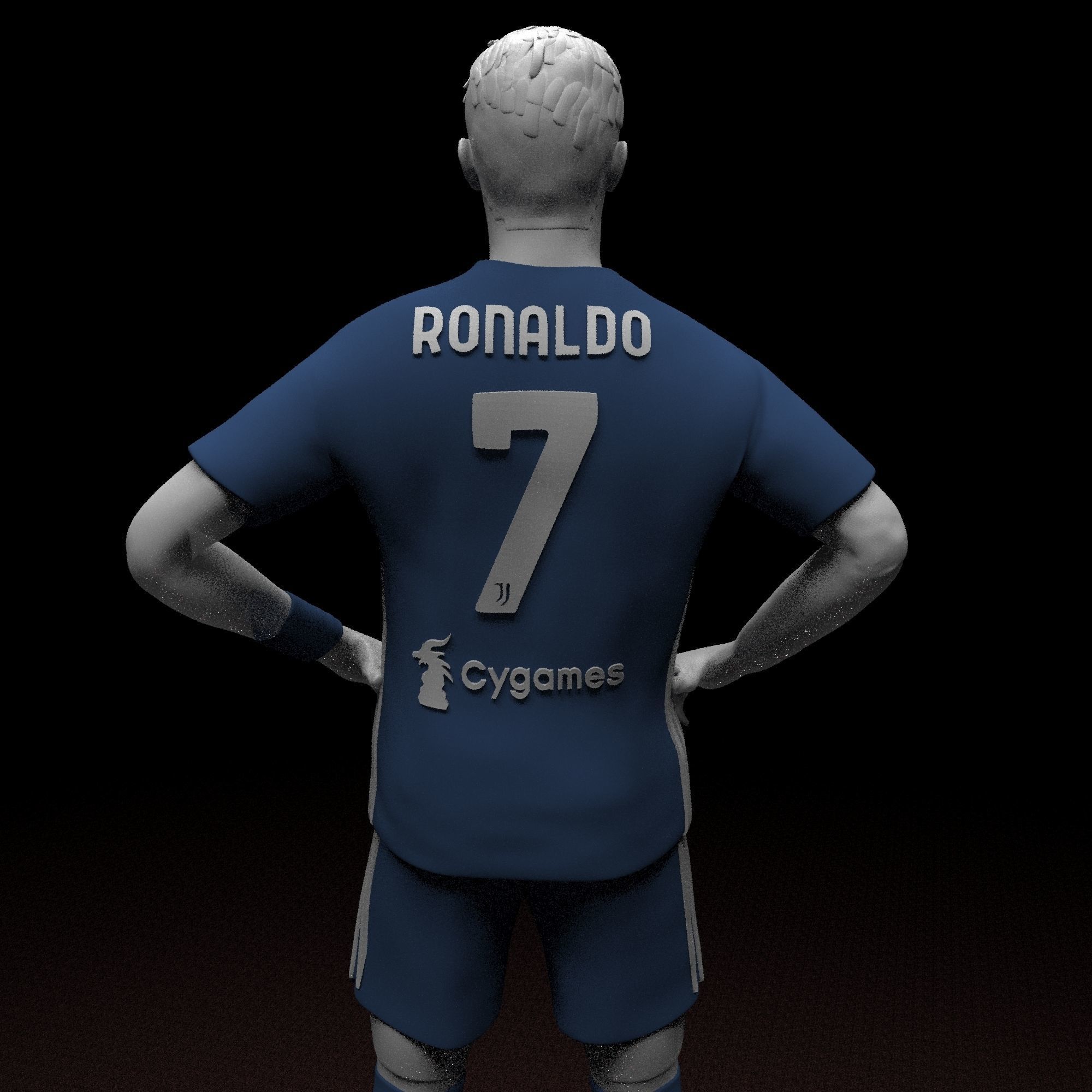 Christiano Ronaldo STL file ready for printing 3D print model_4