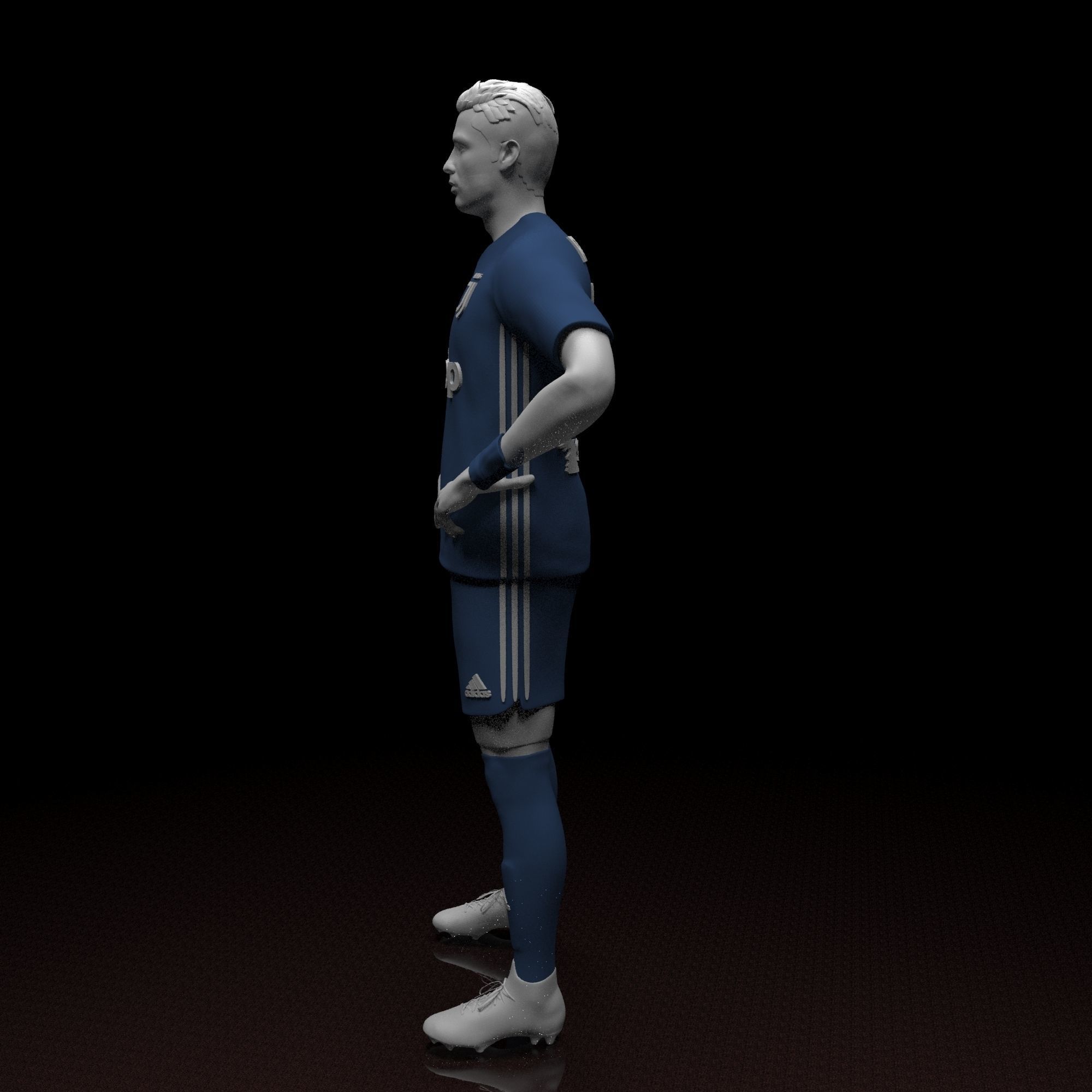 Christiano Ronaldo STL file ready for printing 3D print model_11