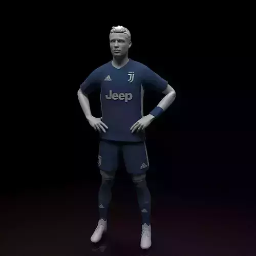 Christiano Ronaldo STL file ready for printing